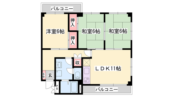 メゾン嵐山の物件間取画像